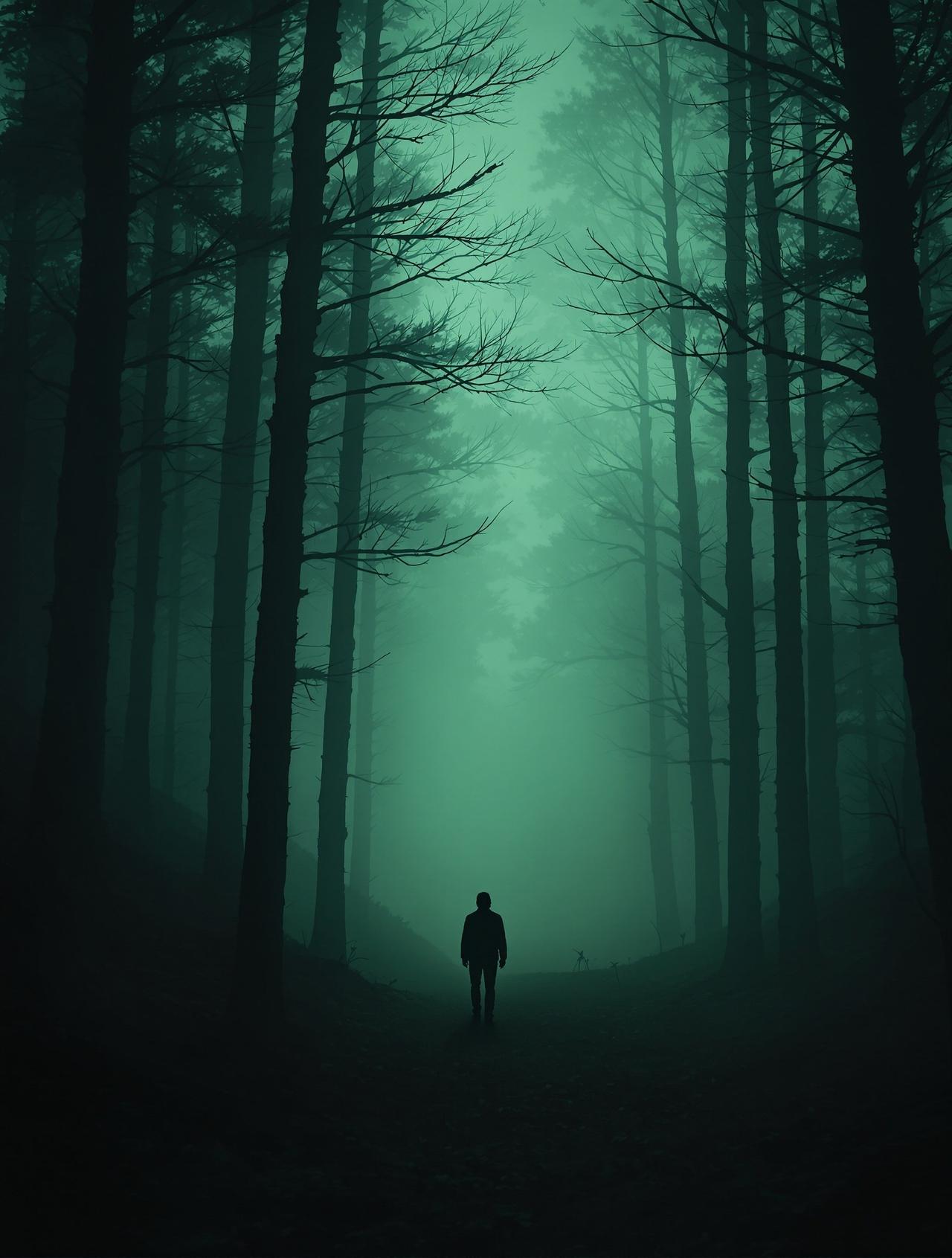 伊播影院出品惊悚电影《迷雾森林》主视觉海报